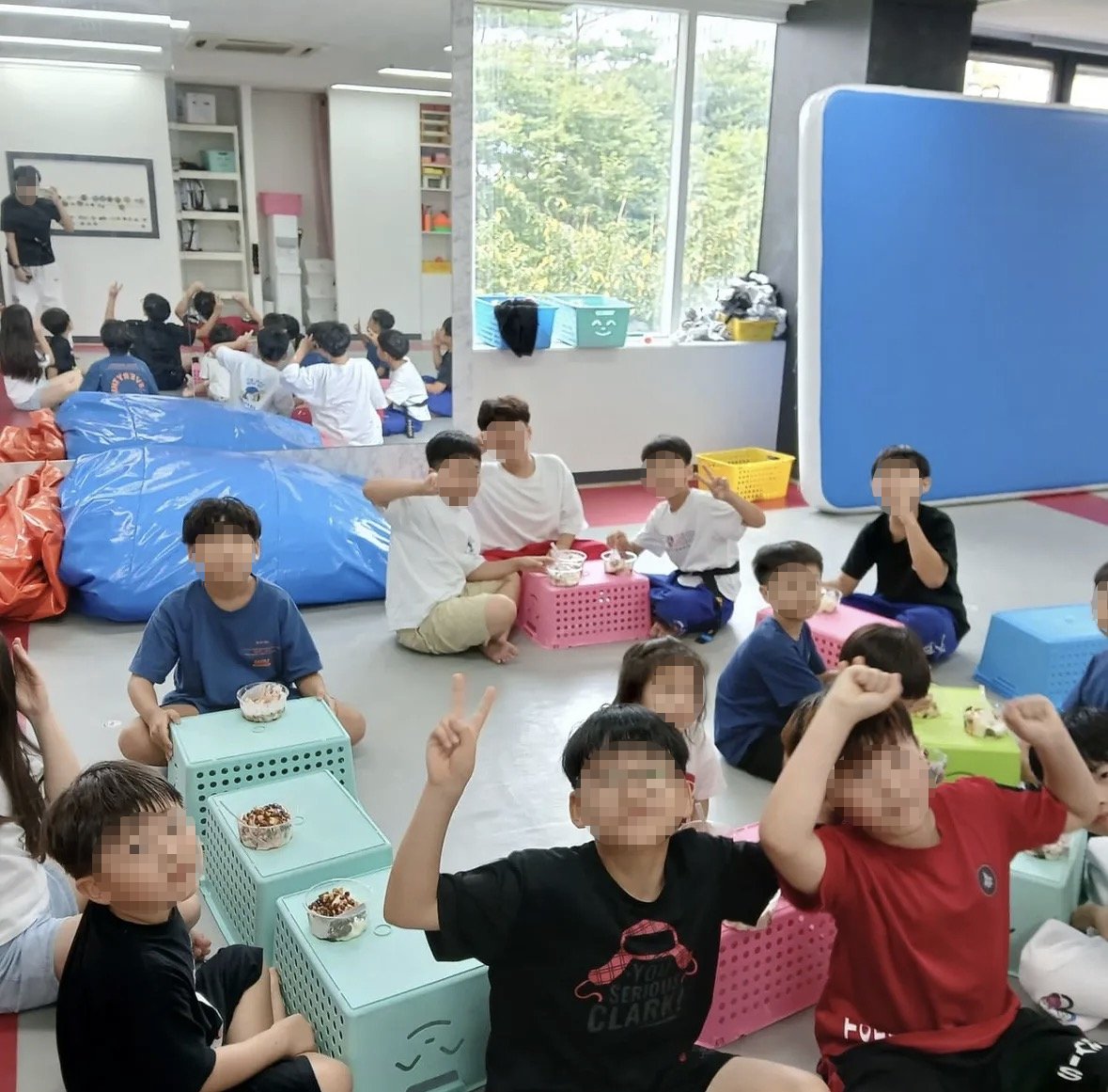 아이로운 태권도 간식 시간